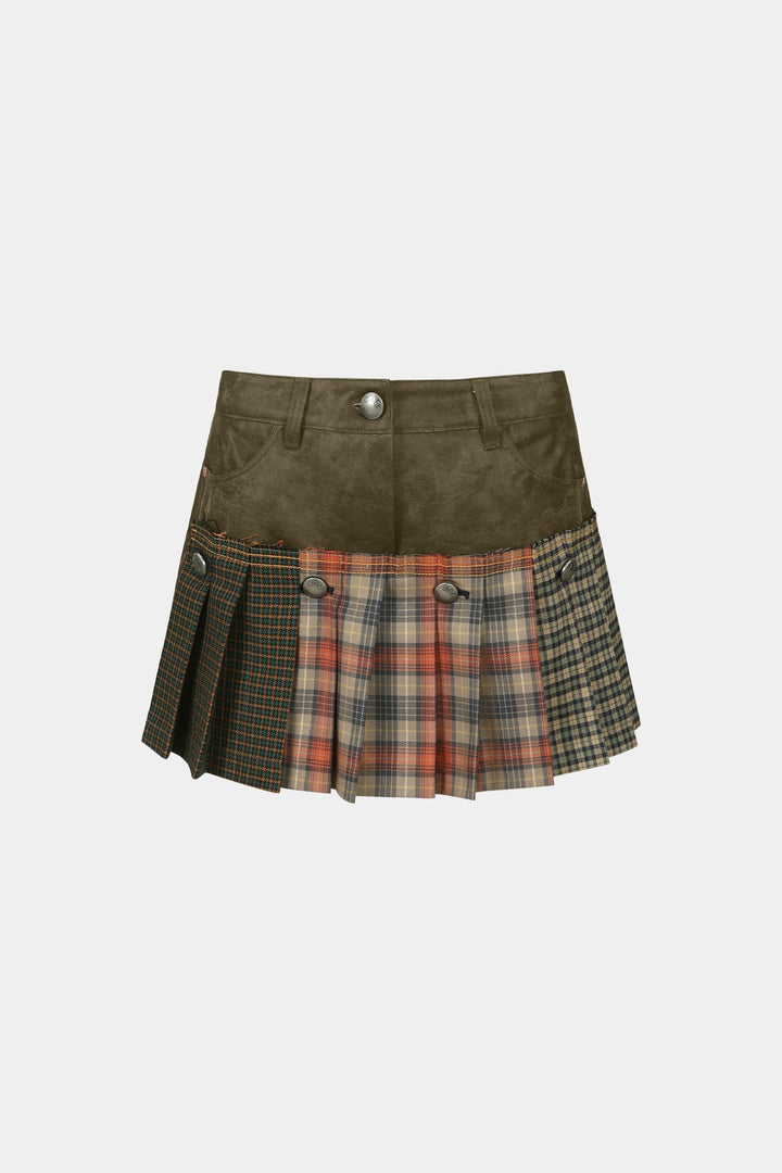 Andersson Bell Molly Faux-Leather Micro Detachable Skort