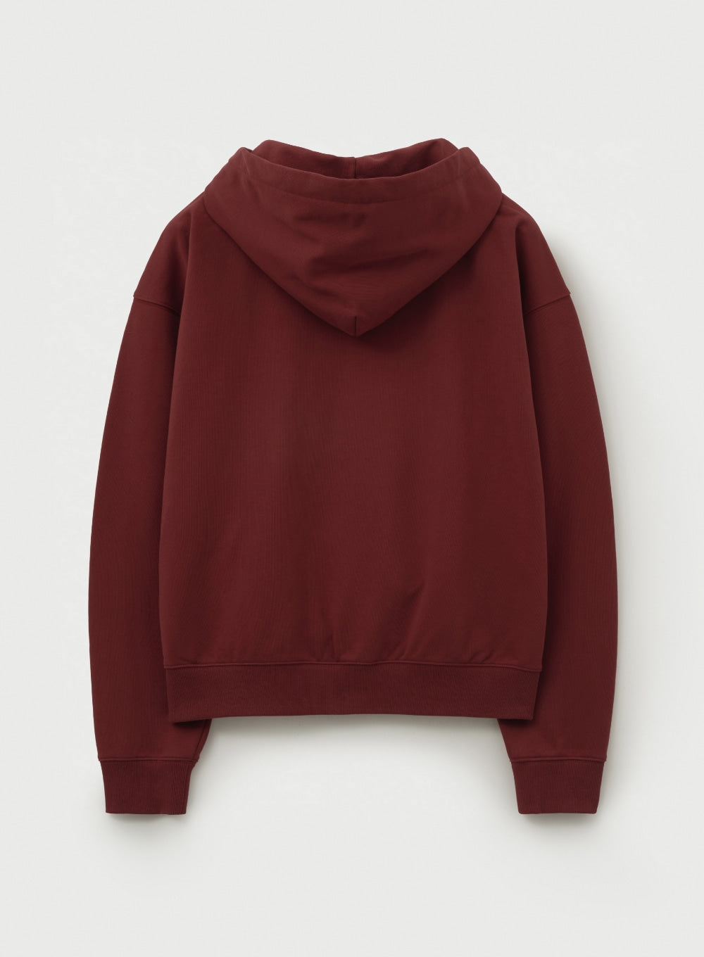 [satur] Apero Loose Fit Tuck Pocket Hoodie - Burgundy