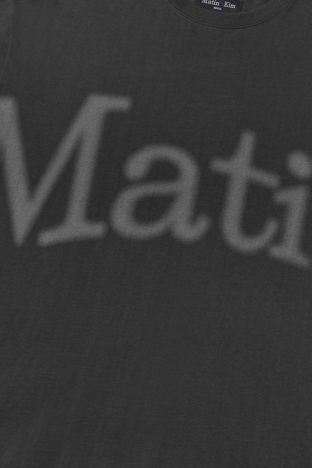 [matinkim] BIG ARCH LOGO TOP FOR MEN IN CHARCOAL