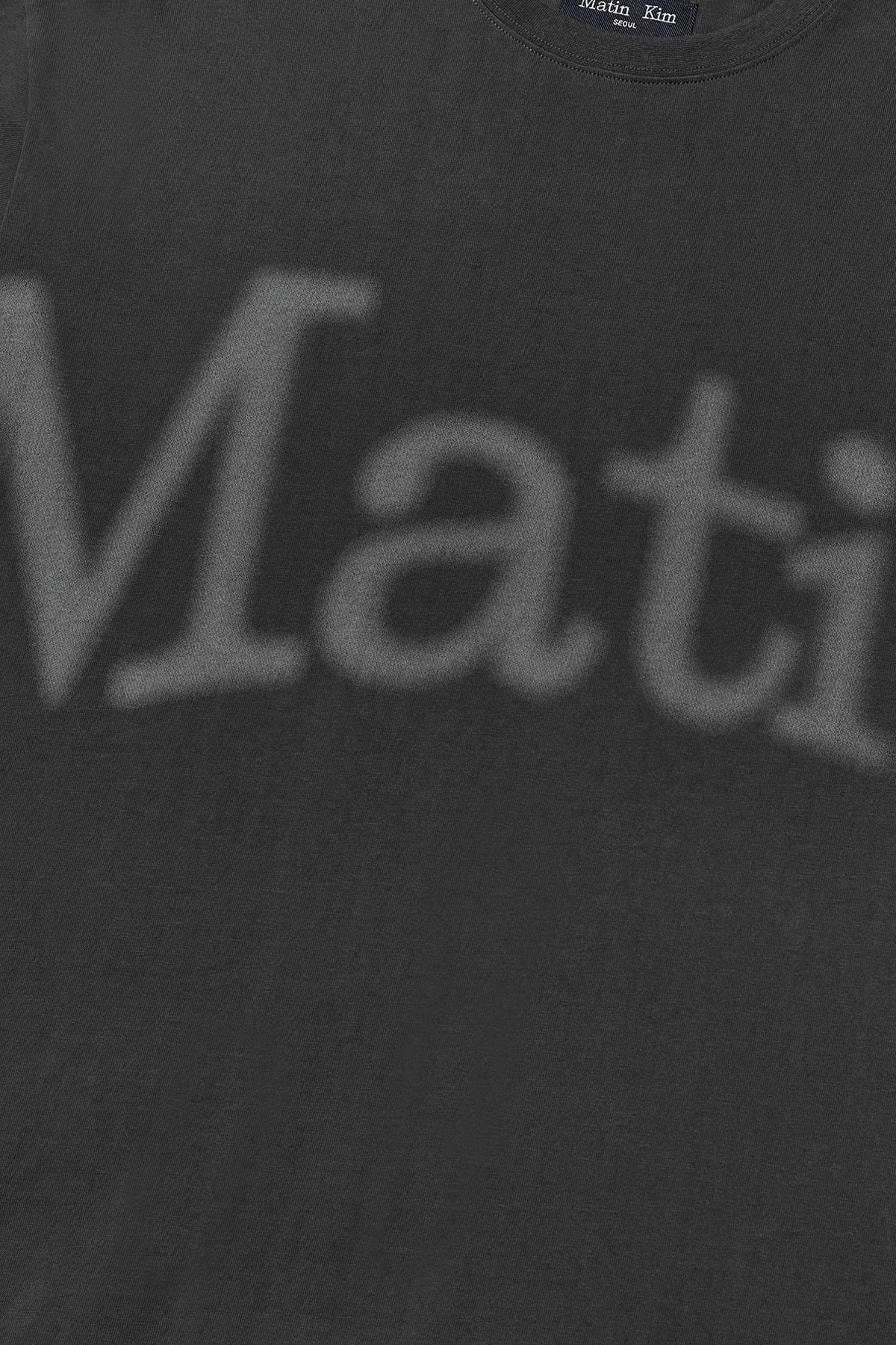 [matinkim] BIG ARCH LOGO TOP FOR MEN IN CHARCOAL