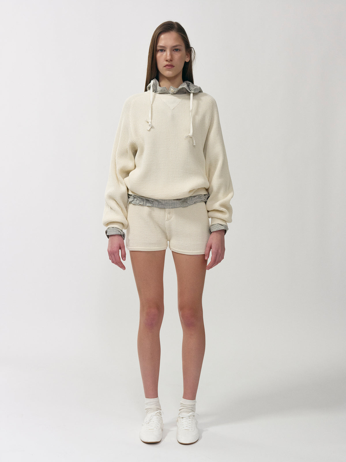 Nothing Written Waffle knit pullover (Ivory)
