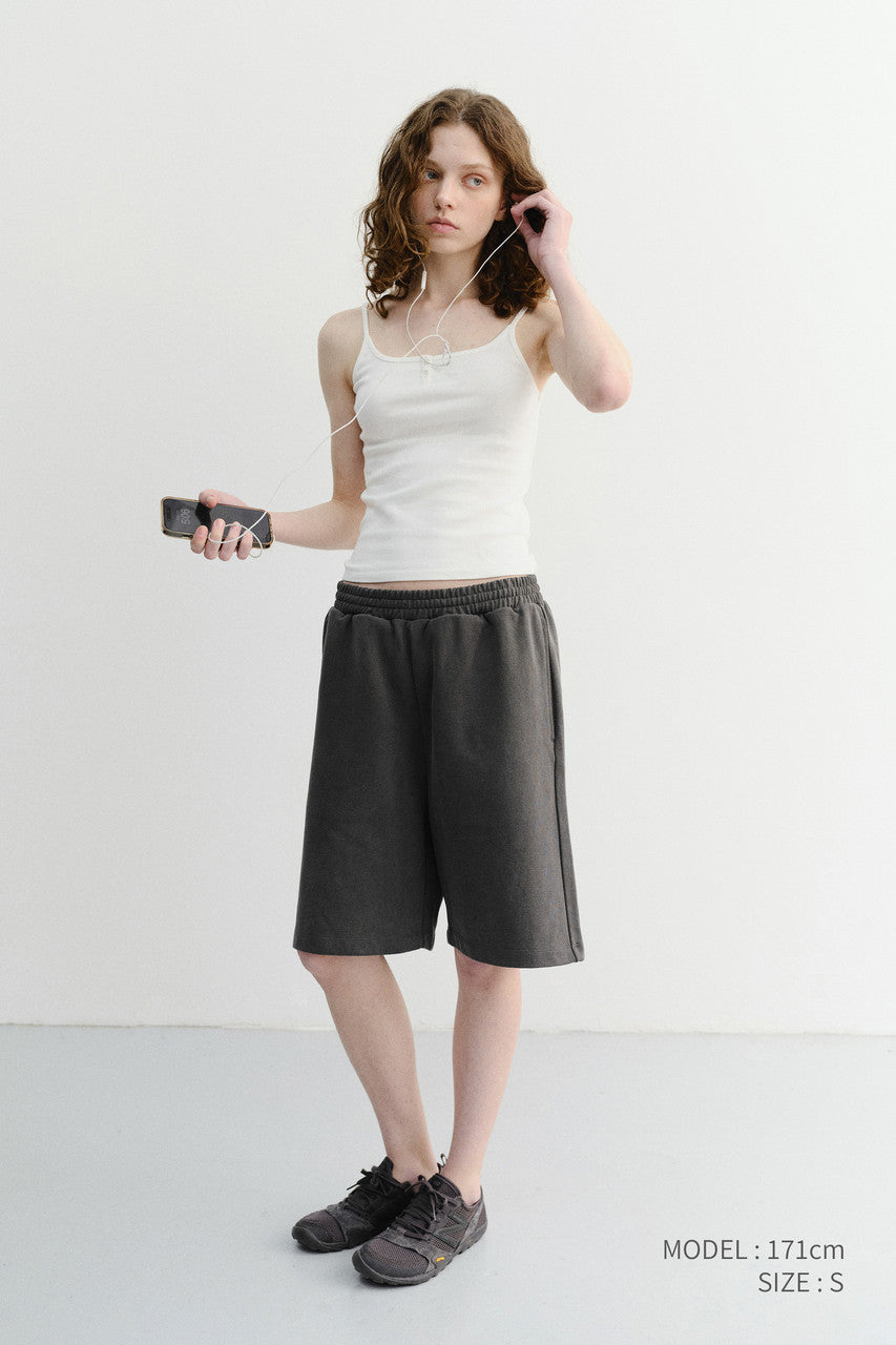 Dunst Unisex Pigment Relaxed Beach Shorts Charcoal Grey