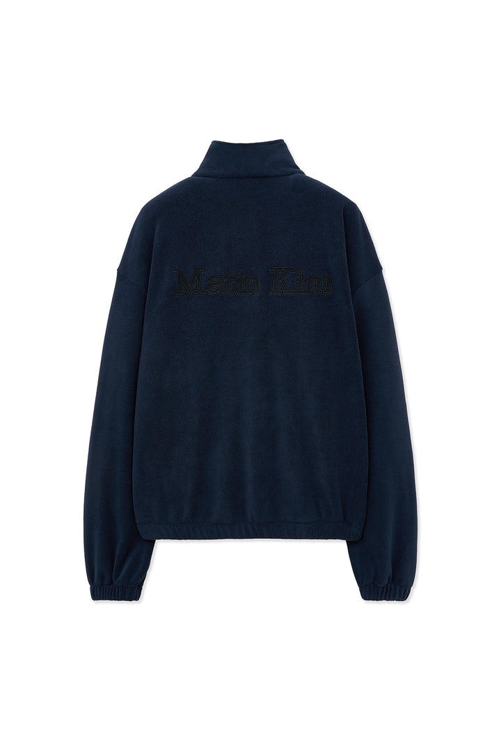 Matinkim Sherpa Fleece Half Zip UP Top IN Navy