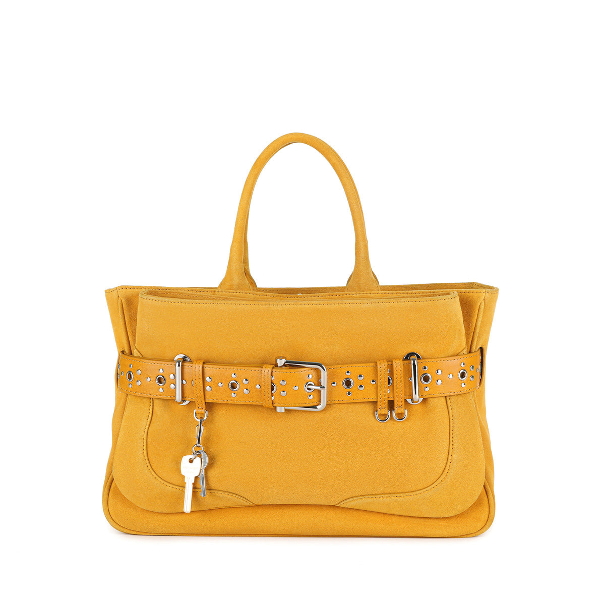 Osoi Tote Brocle Suede Mustard Combi