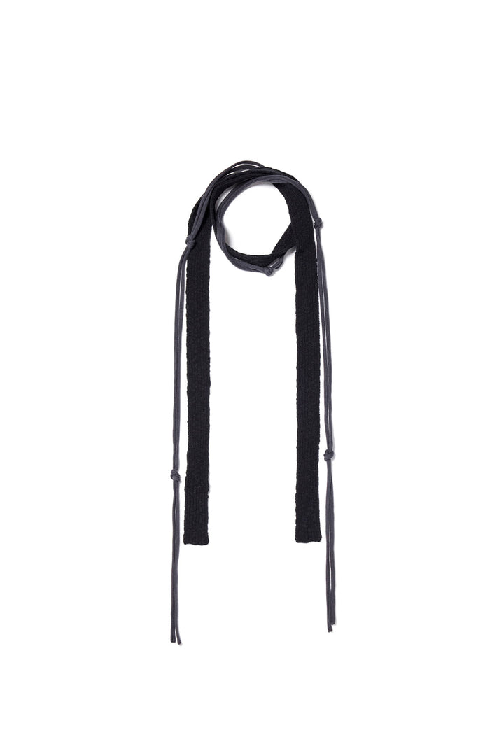 Matinkim String Layered Two Way Muffler IN Black