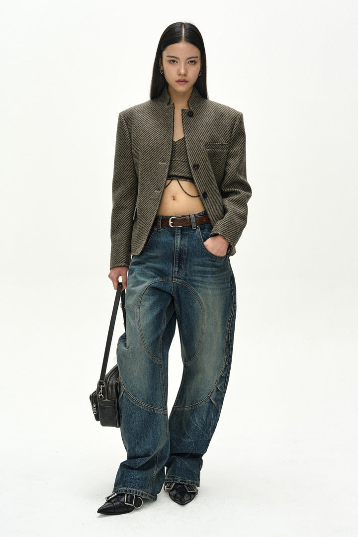 Andersson Bell Hook And Eye Curved Jeans