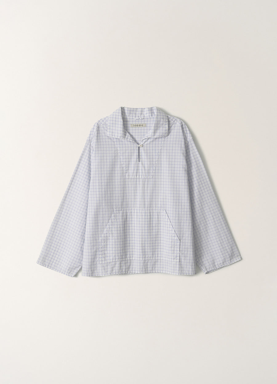 Nothing Written Aya half neck anorak (Blue check)