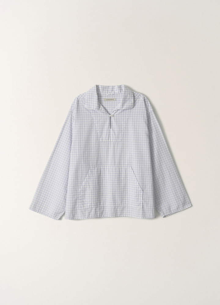Nothing Written Aya half neck anorak (Blue check)