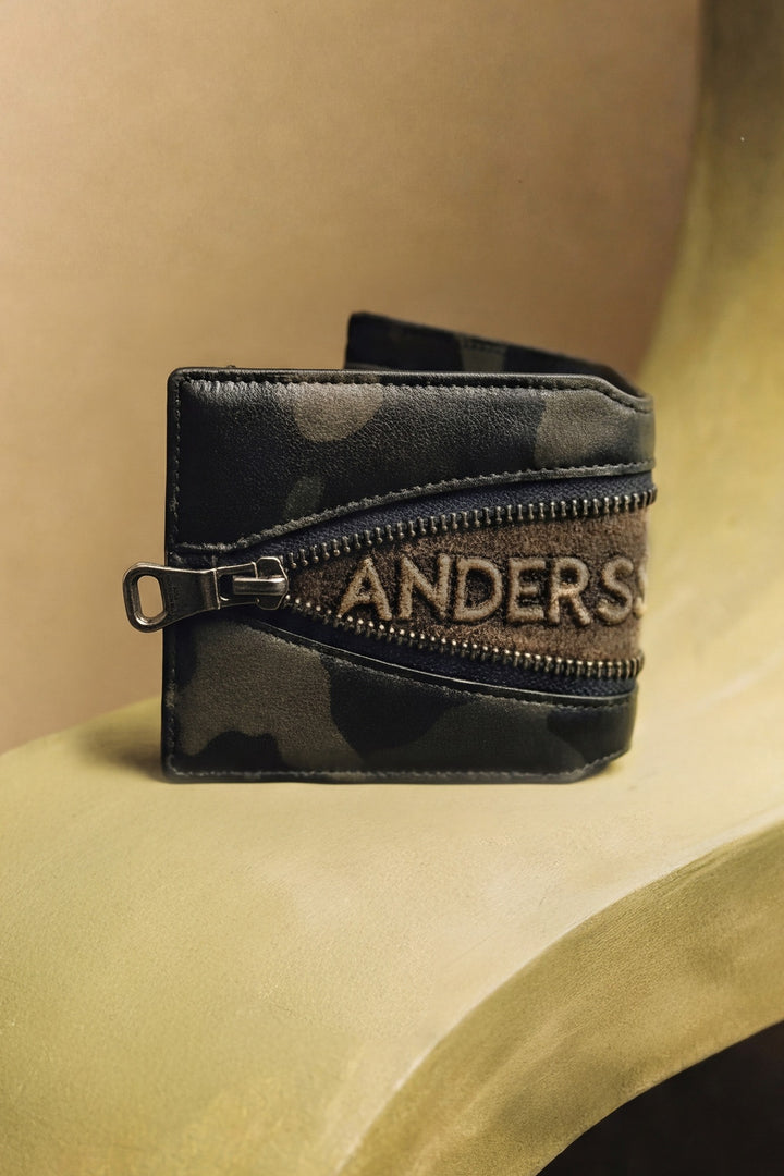 Andersson Bell Camouflage Leather Zip Wallet