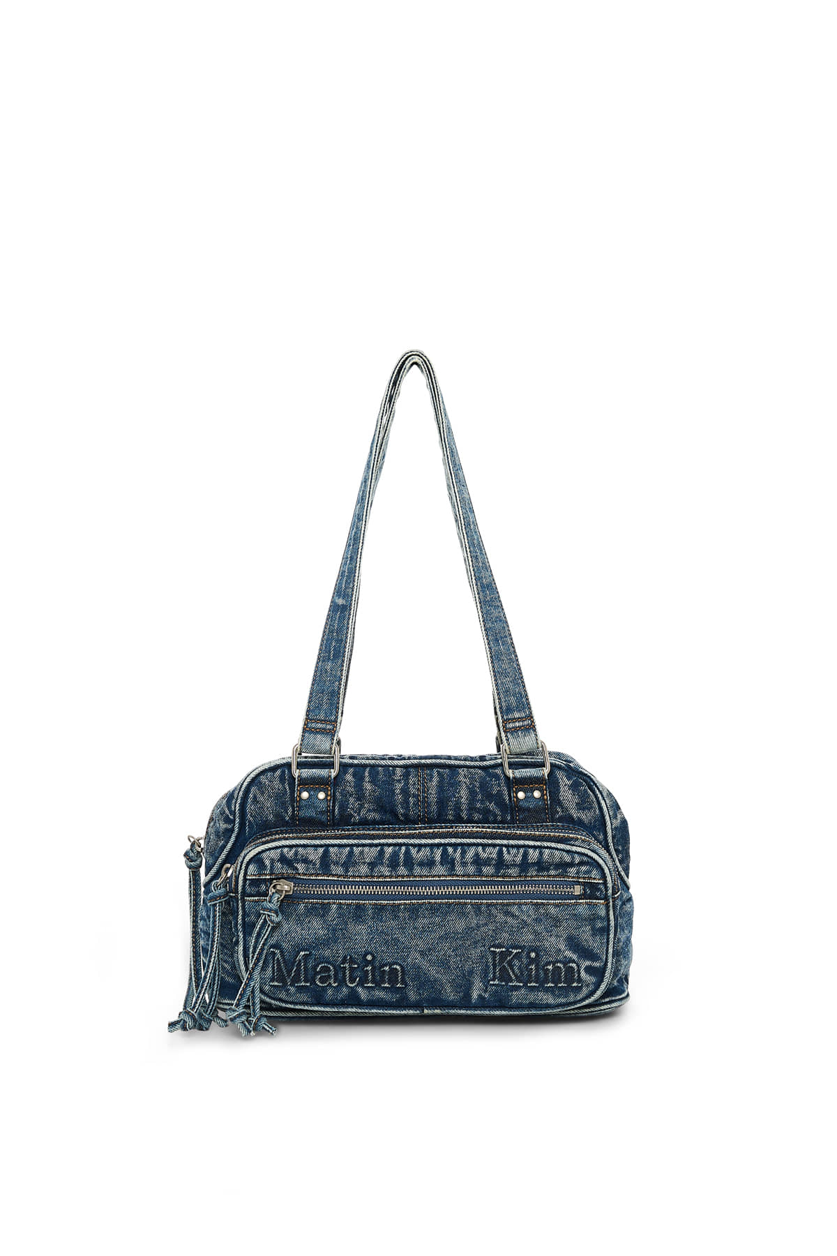 matinkim Matinkim Matin Washed Denim Square Bag IN Black Han – ETA