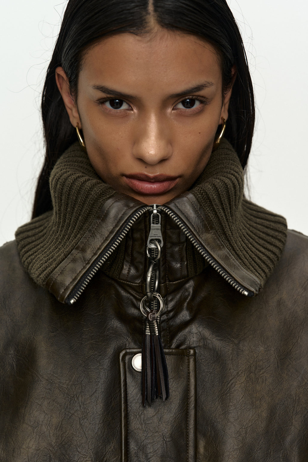 Andersson Bell Knit-Collar MA-1 Bomber Jacket