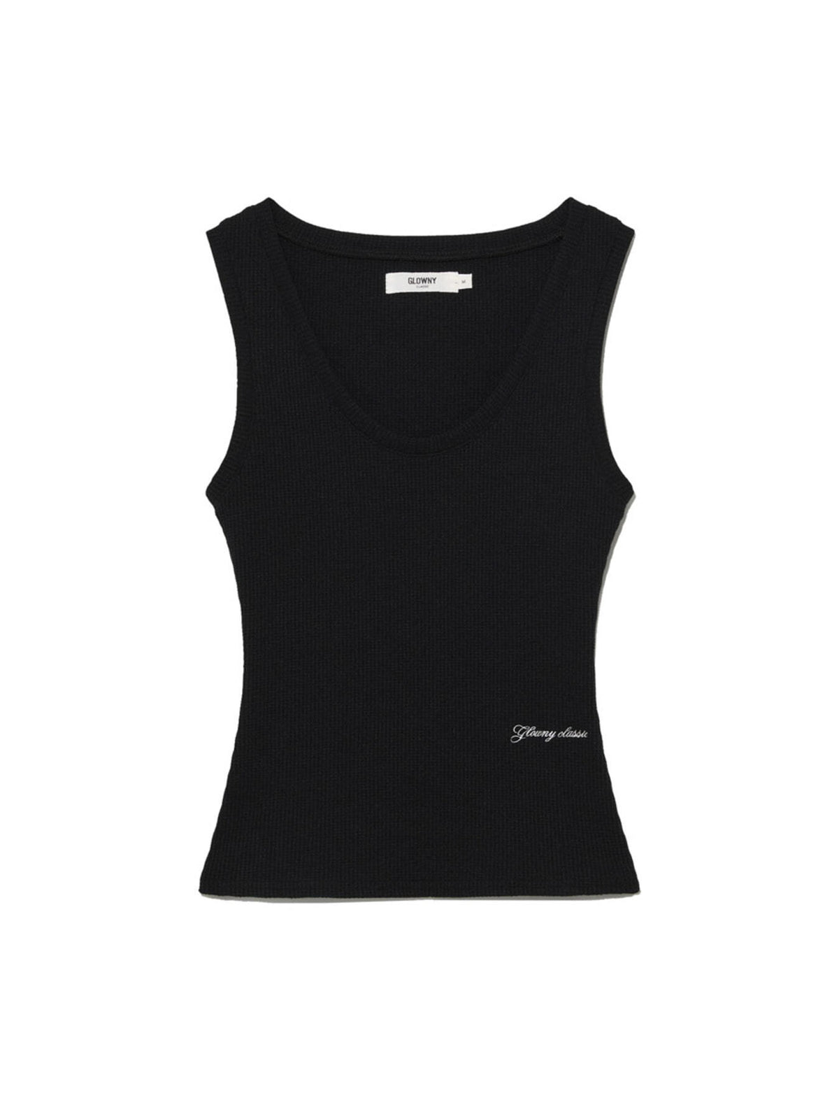 GLOWNY Rocky Waffle Sleeveless Top 2.0 (Black)