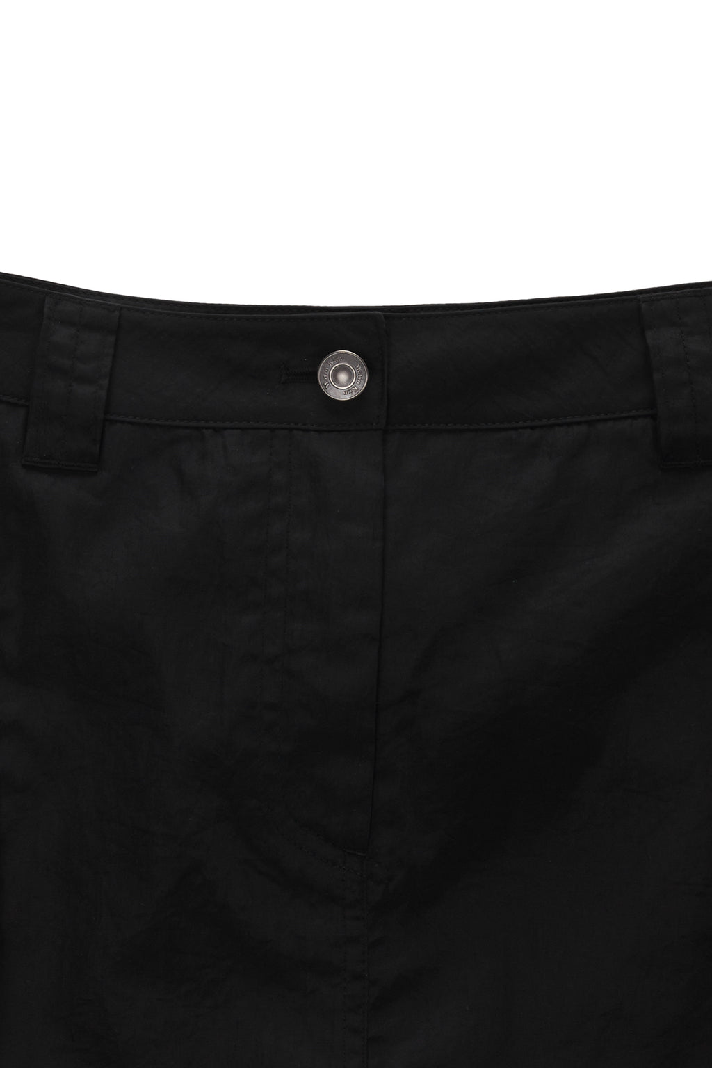 Matinkim Lowrise Nylon Cargo Mini Skirt IN Black