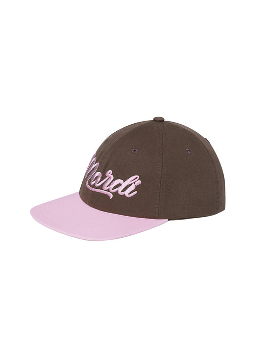 CAP MARDI VINTAGE LOGO TWO TONE_BROWN PINK