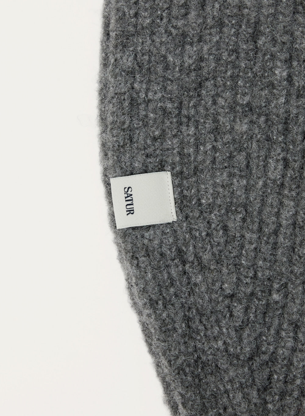 [satur] (W) Knit Balaclava - Melange Gray