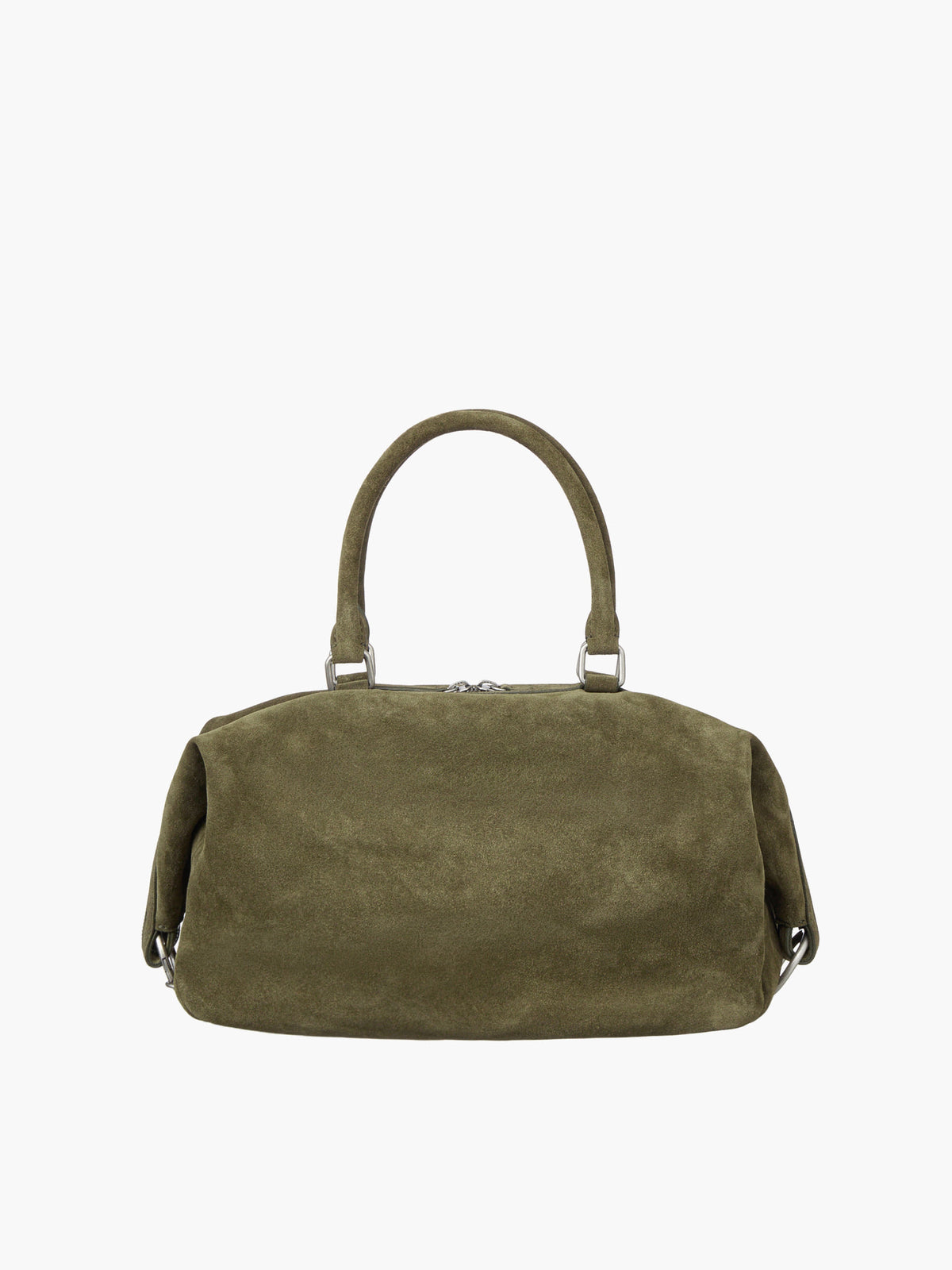Margesherwood Dumpling Tote dark olive suede