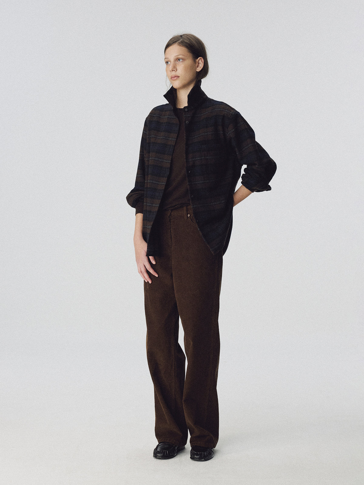 Nothing Written Pinué Wool Shirt (Check)