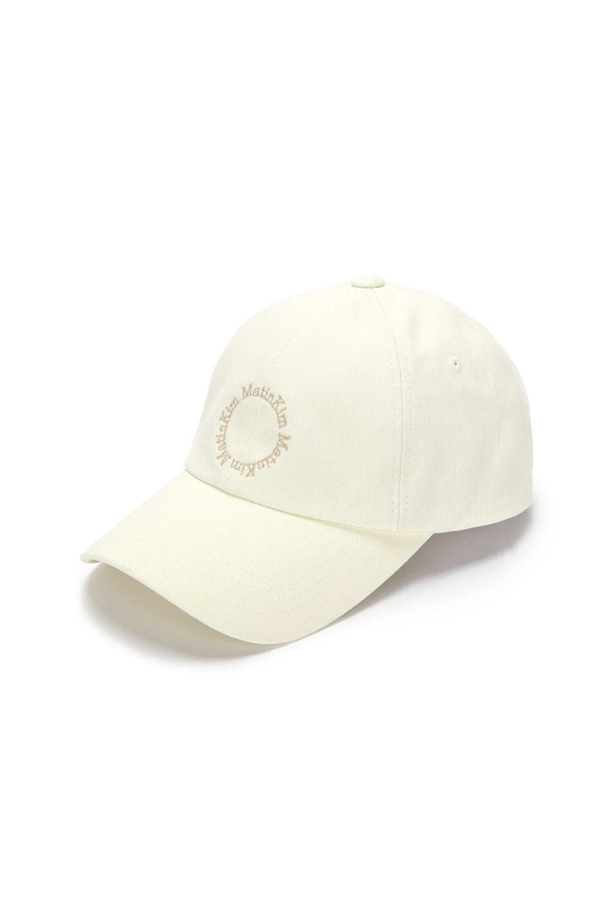 [matinkim] MACARON LOGO BALL CAP IN CREAM