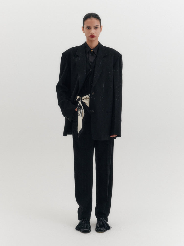 EENK Slim Straight Pants - Black