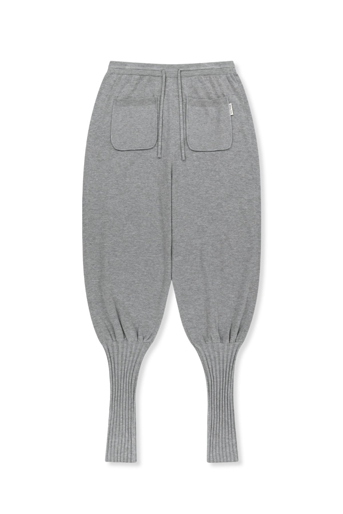 Matinkim Leg Warmer Knit Jogger Pants IN Grey