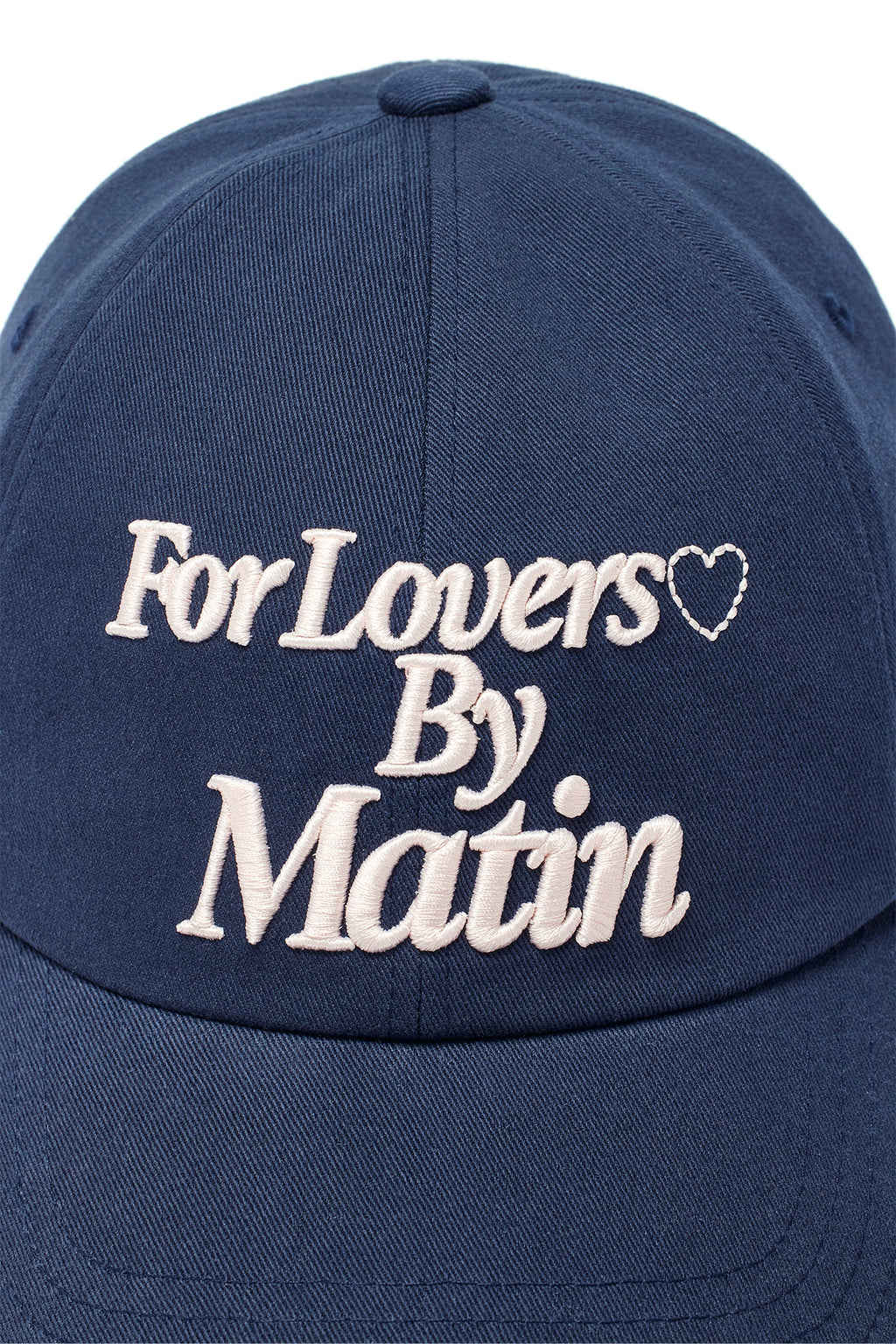 [matinkim] FOR LOVERS LOGO POINT BALL CAP IN NAVY