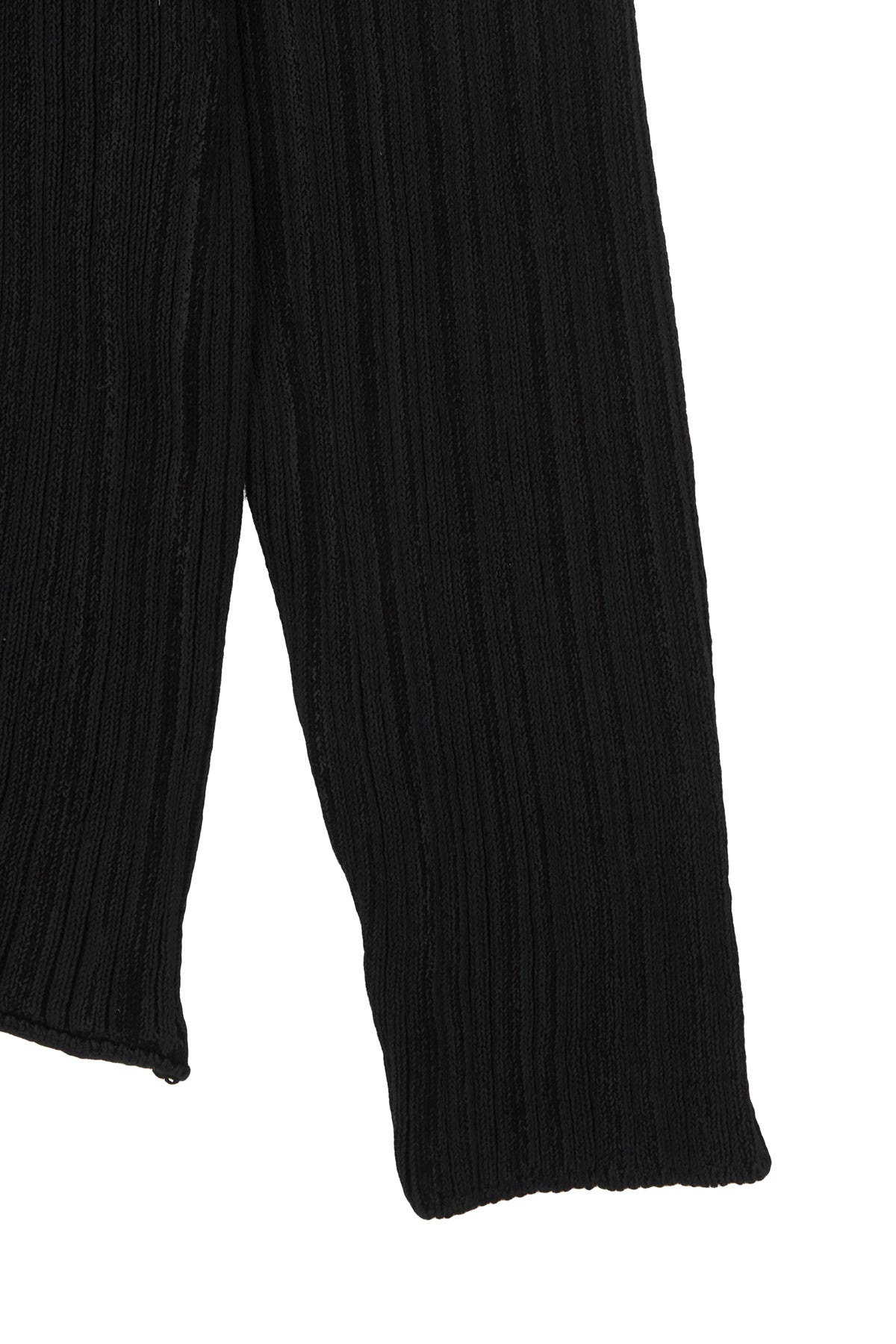 [matinkim] STRIPE PRINTED KNIT PULLOVER IN CHARCOAL