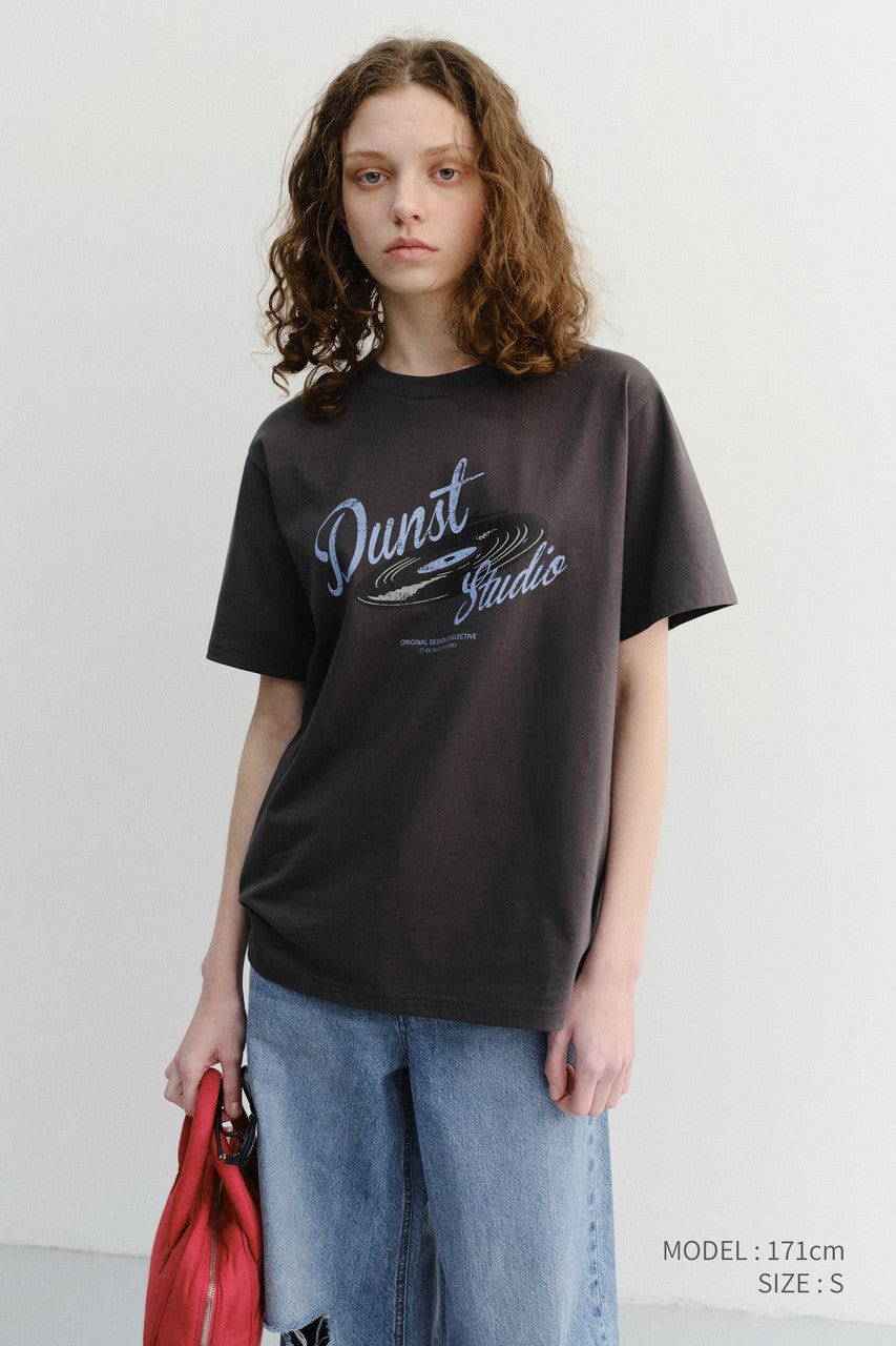 Dunst Unisex Vinyl T-Shirt Charcoal Grey