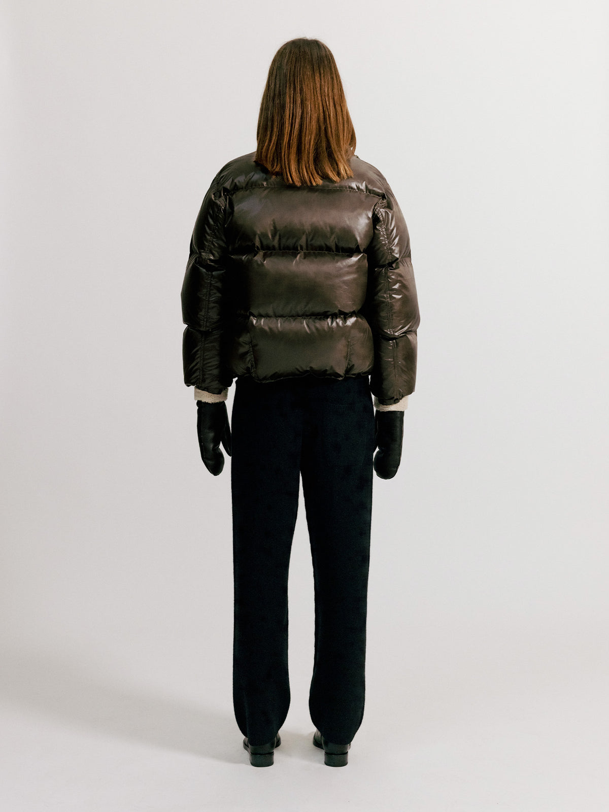 Nothing Written Hoore puffer jacket (Vintage brown)