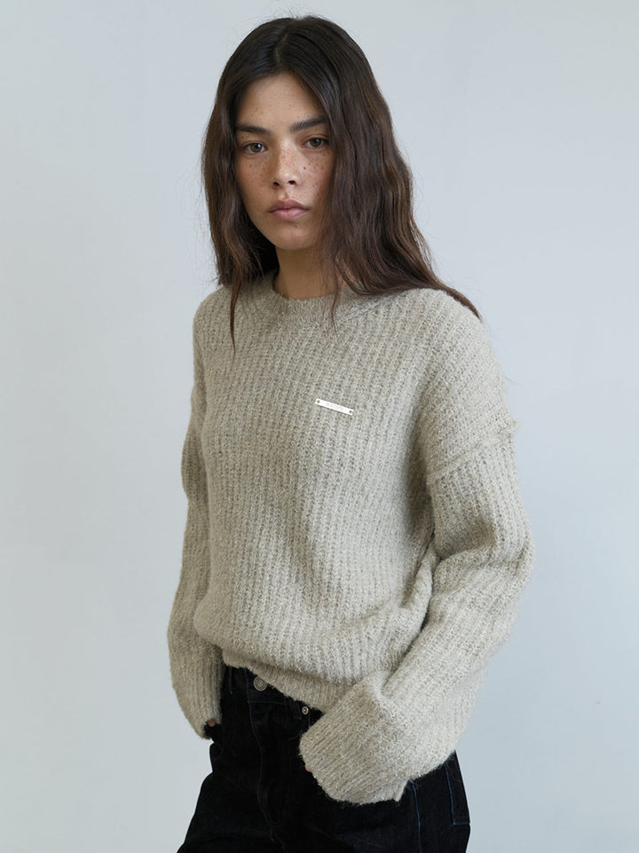 Raive Melange Round-neck Knit