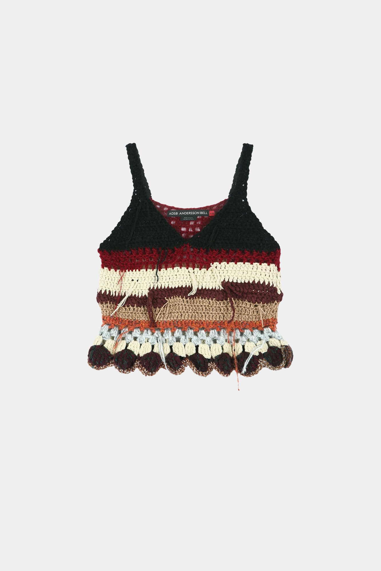 Andersson Bell Hand-Crocheted Ruffle Hem Top