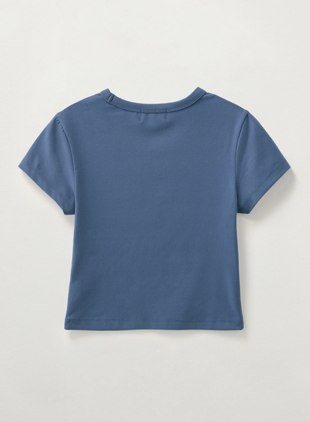 [satur] (W) Essential Basic Logo T-Shirt - Navy