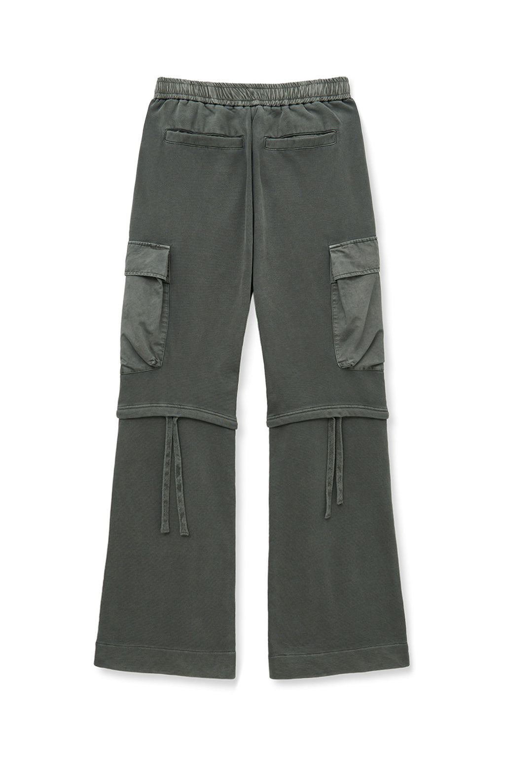 [matinkim] PIGMENT DYED CARGO PANTS FOR WOMEN IN CHARCOAL