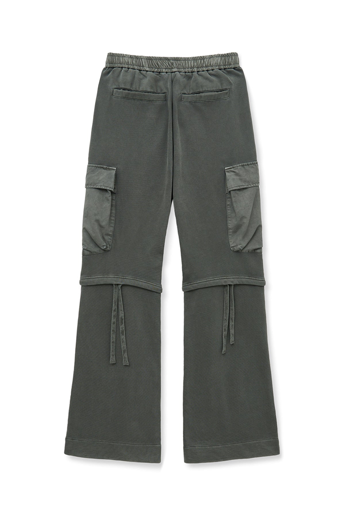 [matinkim] PIGMENT DYED CARGO PANTS FOR WOMEN IN CHARCOAL