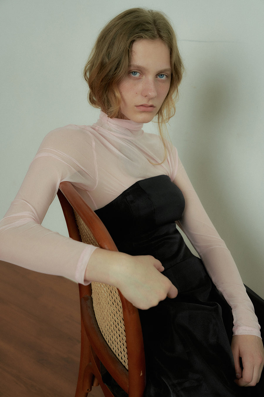 Overdueflair Tube Top Organza Dress Black