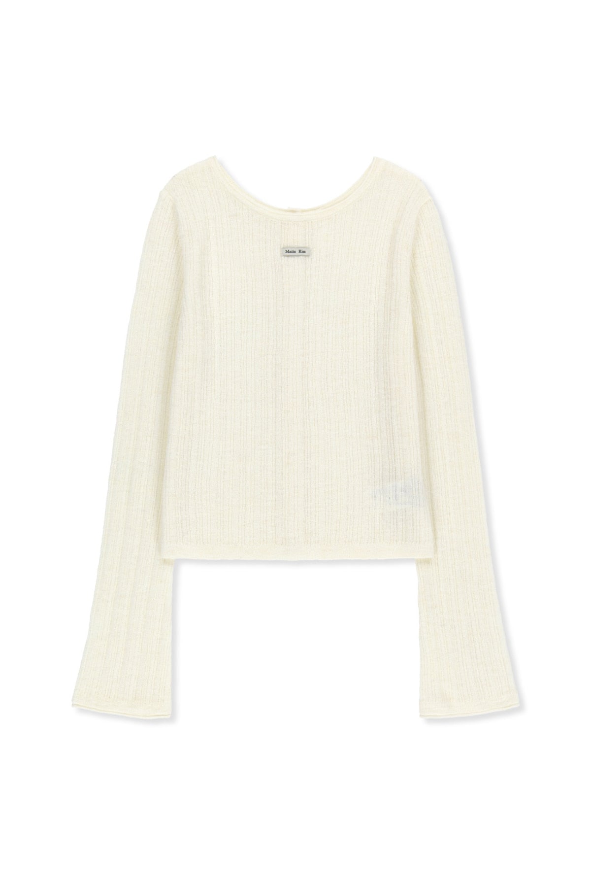 Matinkim Two Way Texture Knit Top IN Ivory