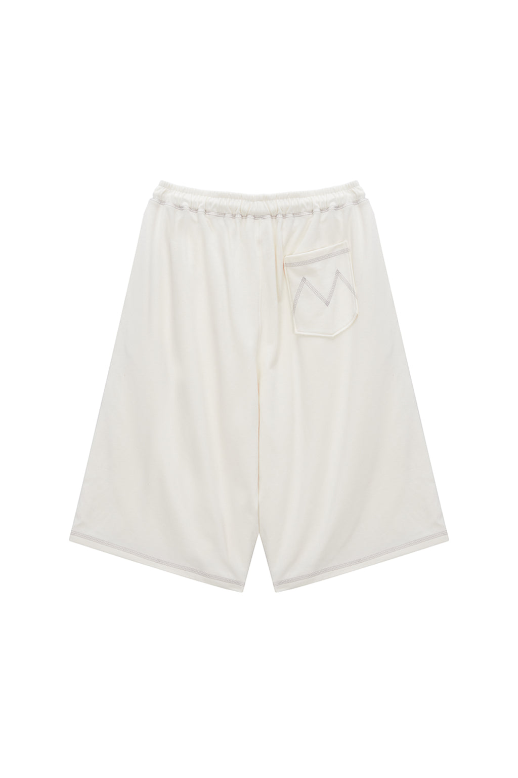 Matinkim Stitch Label Half Sweatshorts IN Ivory