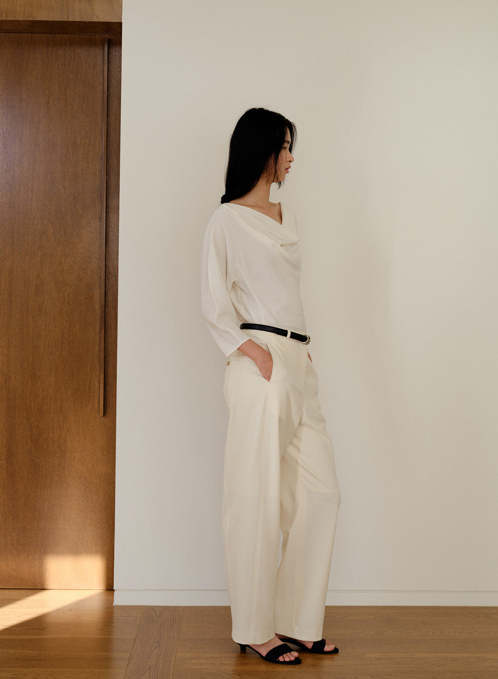 Kindersalmon Seneca Barrel Pants Bone