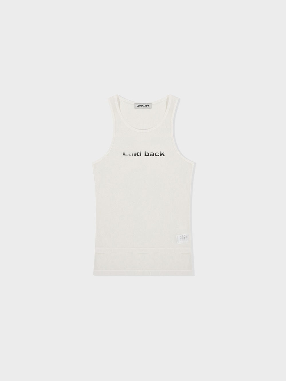 Low Classic Laid Back Sleeveless T-Shirt White
