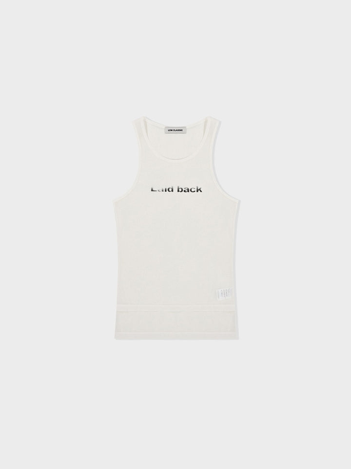 Low Classic Laid Back Sleeveless T-Shirt White