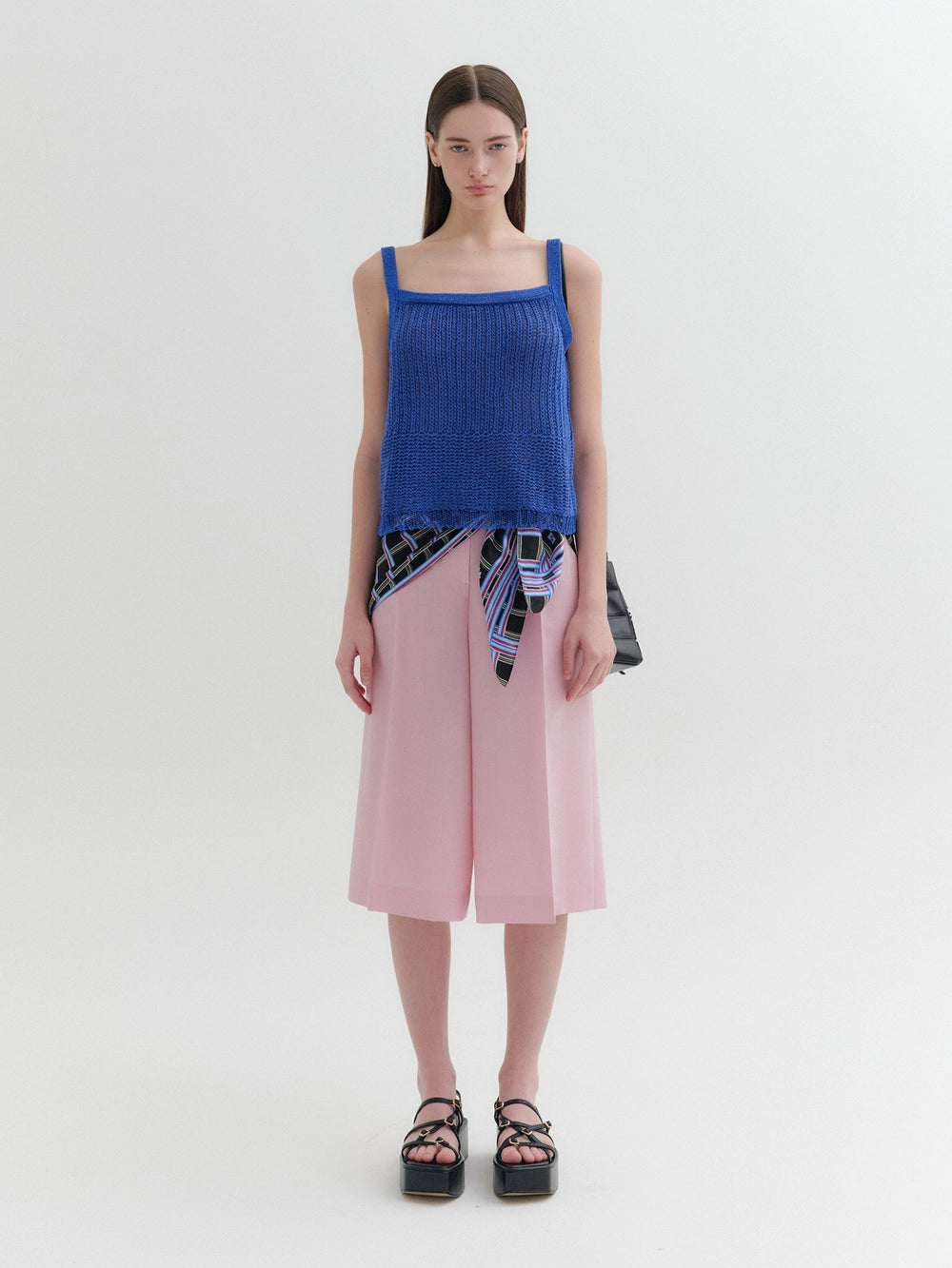 EENK Sleeveless Knit Top - Blue