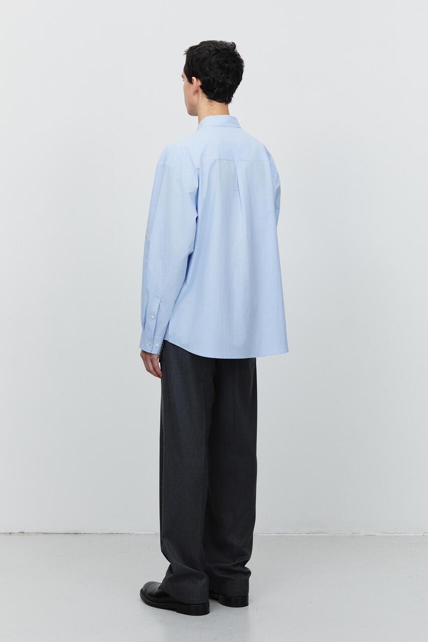 Dunst Semi-Wide Slacks Melange Grey