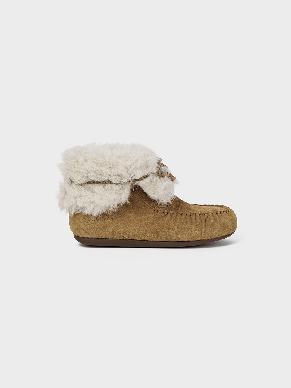 Low Classic Shearling Ankle Boots Beige