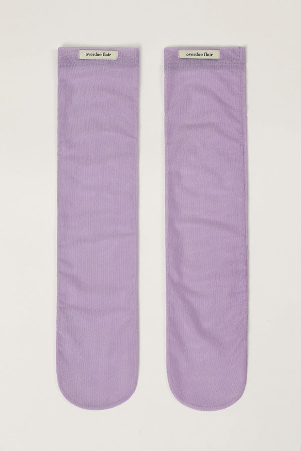 Overdueflair Mesh Socks Lavender