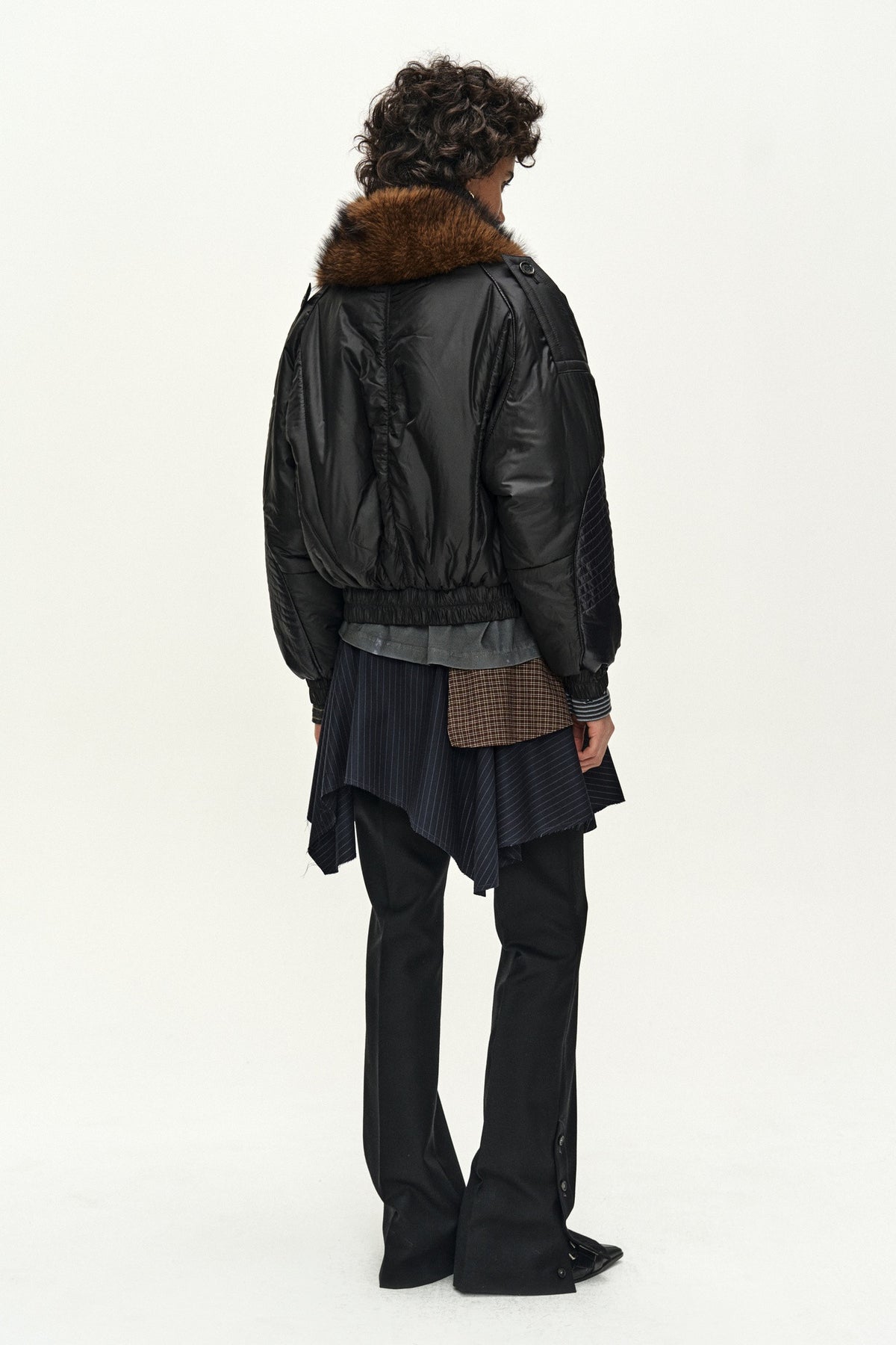 Andersson Bell Fur Shawl Collar Puffer Jacket