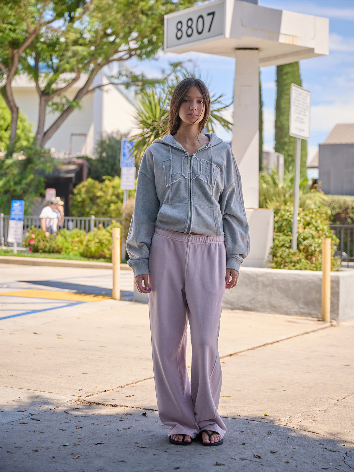 Low Classic Washed Loose Fit Sweatpants Soft Pink - Low Classic
