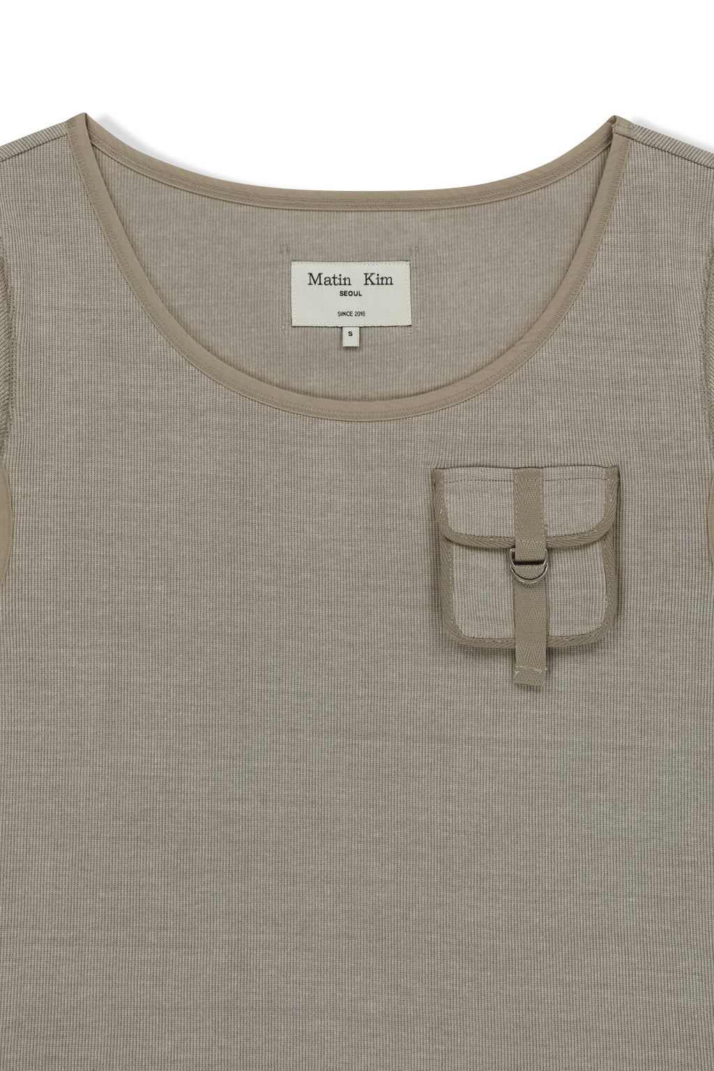 Matinkim Pocket Point Slim Fit Top IN Beige