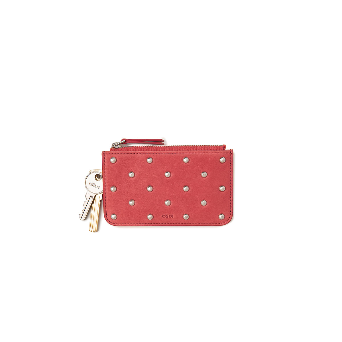 Osoi Card Holder Wallet Aged Red