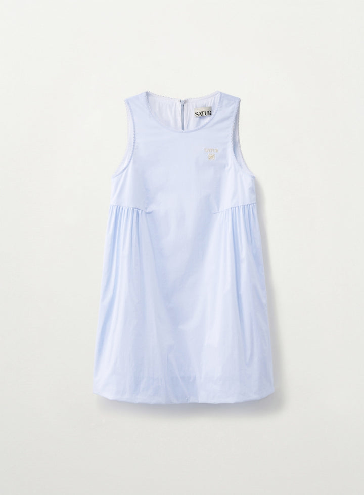 Satur (W) Balloon Sleeveless One-piece - Sky Blue