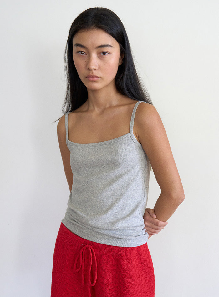 Mango Maniplease Campa Sleeveless Melange Grey