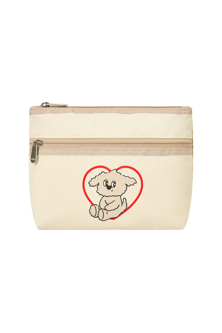 Emis Misugi Cloud Heart Pouch-Beige